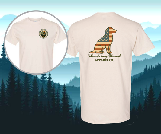 Wandering Hound Apparel Vintage Flag Dog
