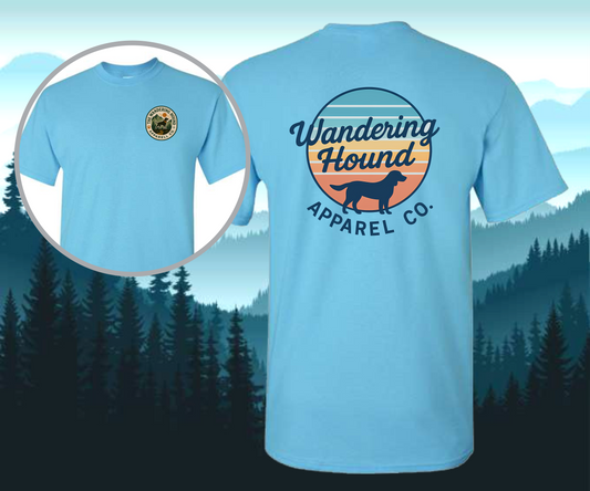 Wandering Hound Apparel Dog With Sunset